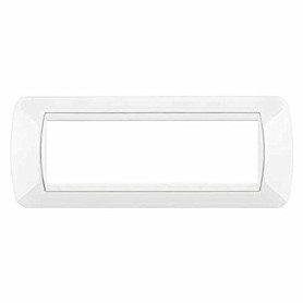 Placca 7 posti Bianco Bticino Living L4807BI