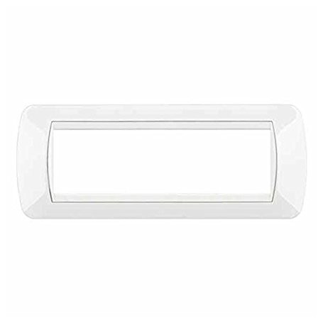 Placca 7 posti Bianco Bticino Living L4807BI