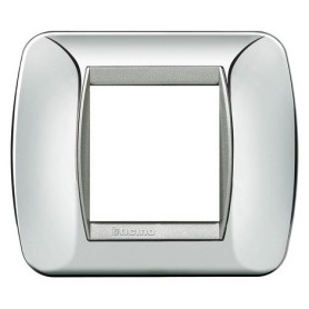 Placca 2 posti Cromo Bticino Living L4802CT