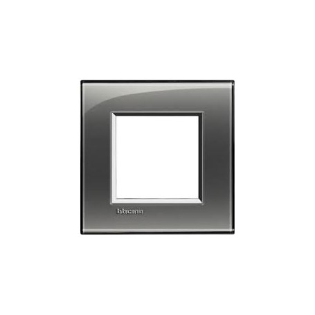 Placca 2 posti Fumo Di Londra Bticino Living LNA4802KF