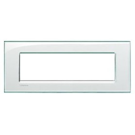 Placca 7 posti Acquamarina Bticino Living LNA4807KA