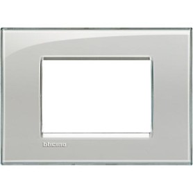 Placca 3 posti Grigio Ghiaccio Bticino Living LNA4803KG