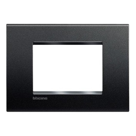 Placca 3 posti Antracite Bticino Living LNA4803AR