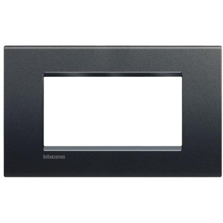 Placca 4 posti Antracite Bticino Living LNA4804AR