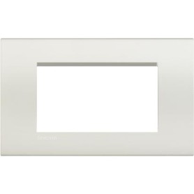 Placca 4 posti Bianco Bticino Living LNA4804BI