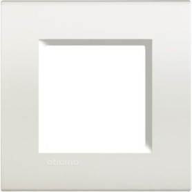 Placca 2 posti Bianco Bticino Living LNA4802BI