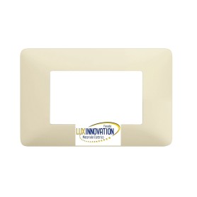 Placca 3 moduli colors avorio compatibile Bticino Matix  Tipo AM4803CAV