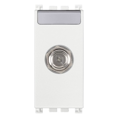 Presa coassiale tipo F femmina Vimar bianco 19318.B Presa coassiale tipo F femmina Vimar bianco 19318.B