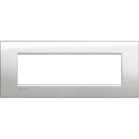 Placca 7 posti Argento Lunare Bticino Living LNA4807GL