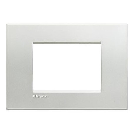 Placca 3 posti Argento Bticino Living LNA4803AG Placca 3 posti Argento Bticino Living LNA4803AG