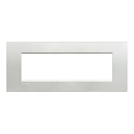 Placca 7 posti Argento Bticino Living LNA4807AG Placca 7 posti Argento Bticino Living LNA4807AG