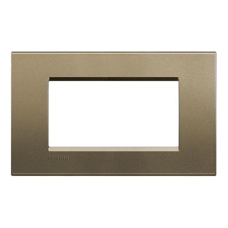 Placca 4 posti Square Bticino Living LNA4804SQ
