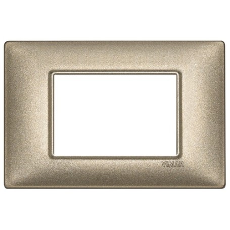 Placca 3M bronzo metallizzato Vimar Plana 14653.70 Placca 3M bronzo metallizzato Vimar Plana 14653.70