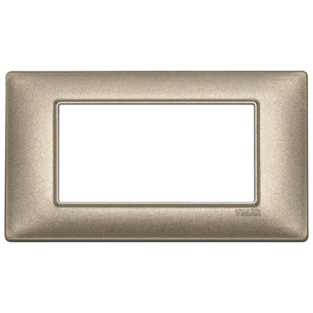 Placca 4M bronzo metallizzato Vimar Plana 14654.70