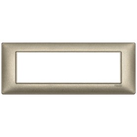 Placca 7M bronzo metallizzato Vimar Plana 14657.70