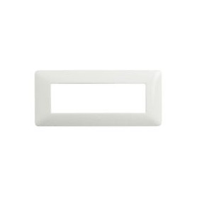 Placca Bianca  6 posti Compatibile Bticino Matix