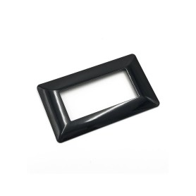 Placca Nera 4 posti Compatibile con Bticino Matix