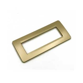 Placca 4 posti Oro satinato Compatibile con Bticino matix