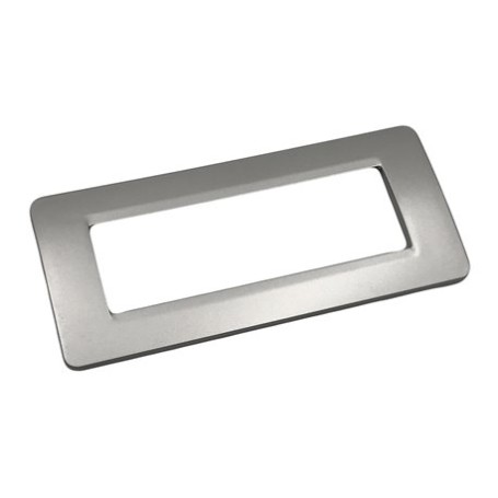 Placca 6 posti  Silver Compatibile con Bticino matix come am4804msl Placca 6 posti  Silver Compatibile con Bticino matix come am4804msl