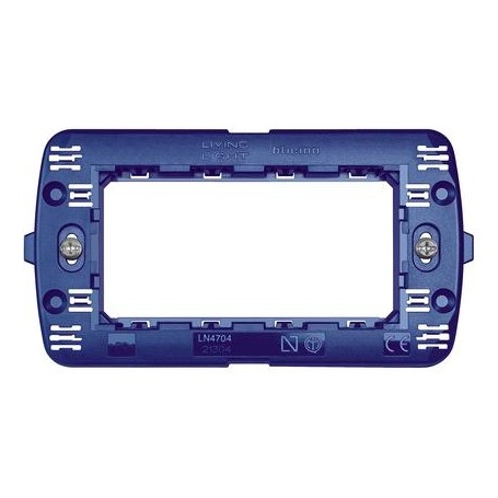 Supporto Unico a 4 moduli COMPATIBILE Living Come LN4704 Supporto Unico a 4 moduli COMPATIBILE Living Come LN4704