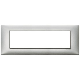 Placca 7M argento metallizzato Vimar Plana 14657.71