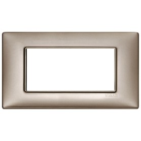 Placca 4M nichel perlato Vimar Plana 14654.74