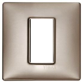 Placca 1M nichel perlato Vimar Plana 14641.74
