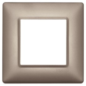 Placca 2M nichel perlato Vimar Plana 14642.74