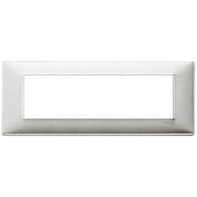 Placca 7M alluminio spazzolato Vimar Plana 14657.81