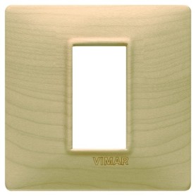 Placca 1M acero Vimar Plana 14641.61