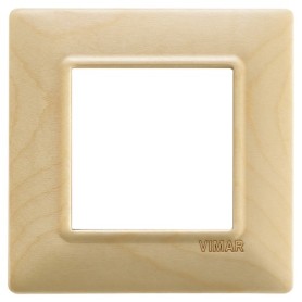 Placca 2M acero Vimar Plana 14642.61