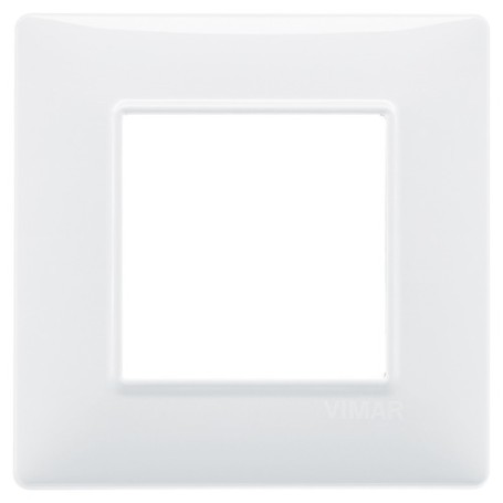 Placca 2M bianco Vimar Plana 14642.01 Placca 2M bianco Vimar Plana 14642.01
