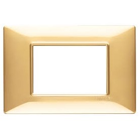 Placca 4M oro lucido Vimar Plana 14654.24