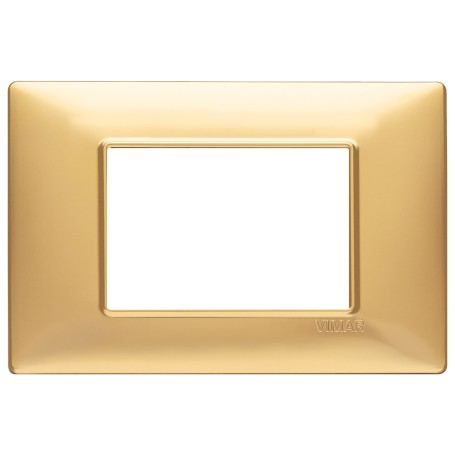 Placca 3M oro opaco Vimar Plana 14653.25 Placca 3M oro opaco Vimar Plana 14653.25