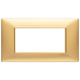 Placca 4M oro opaco Vimar Plana 14654.25