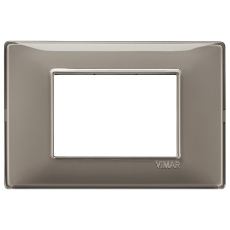 Placca 3M Reflex cenere Vimar Plana 14653.40 Placca 3M Reflex cenere Vimar Plana 14653.40