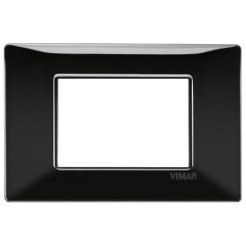 Placca 3M nero Vimar Plana 14653.05