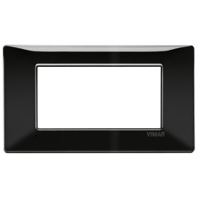 Placca 4M nero Vimar Plana 14654.05