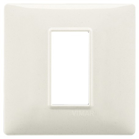 Placca 1M bianco granito Vimar Plana 14641.06