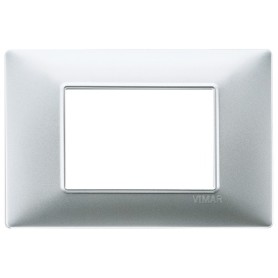 Placca 3M argento opaco Vimar Plana 14653.20