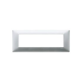 Placca 7M argento opaco Vimar Plana 14657.20