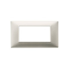 Placca 4M nichel opaco Vimar Plana 14654.21