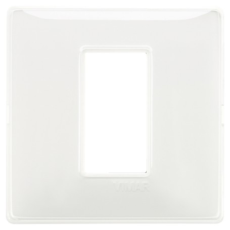 Placca 1M Reflex neve scatola rotonda Vimar Plana 14641.41 Placca 1M Reflex neve scatola rotonda Vimar Plana 14641.41