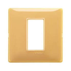 Placca 1M Reflex ambra scatola rotonda Vimar Plana 14641.43
