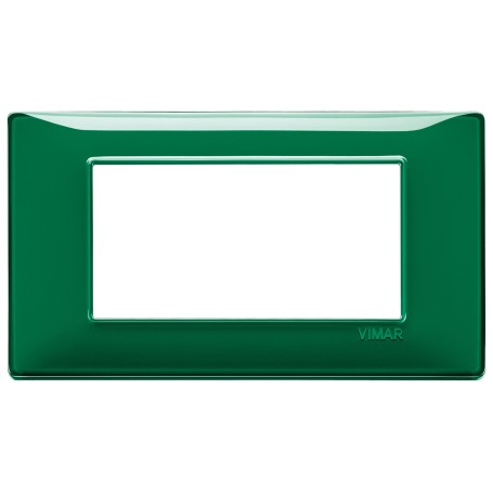 Placca 4M Reflex smeraldo Vimar Plana 14654.47 Placca 4M Reflex smeraldo Vimar Plana 14654.47