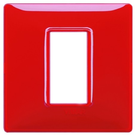 Placca 1M Reflex rubino scatola rotonda Vimar Plana 14641.51 Placca 1M Reflex rubino scatola rotonda Vimar Plana 14641.51