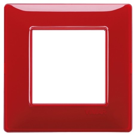 Placca 2M Reflex rubino scatola rotonda Vimar Plana 14642.51 Placca 2M Reflex rubino scatola rotonda Vimar Plana 14642.51