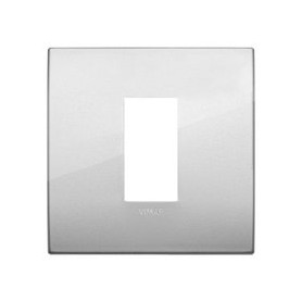 Placca Classic 1M argento scatola rotonda Vimar Arkè 19641.03
