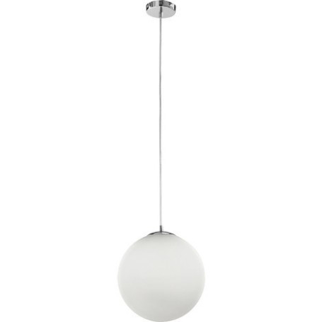 Lampadario con lampada a sospensione in vetro bianco D.30cm art.6344 Illuminazione moderna