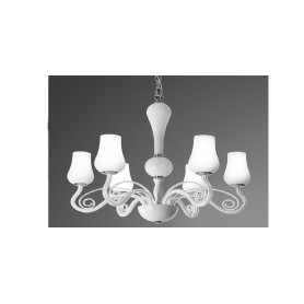 Lampadario sospensione in vetro D.66  art.5783 illuminazione moderna e contemporanea per salone sala da pranzo camera da letto
